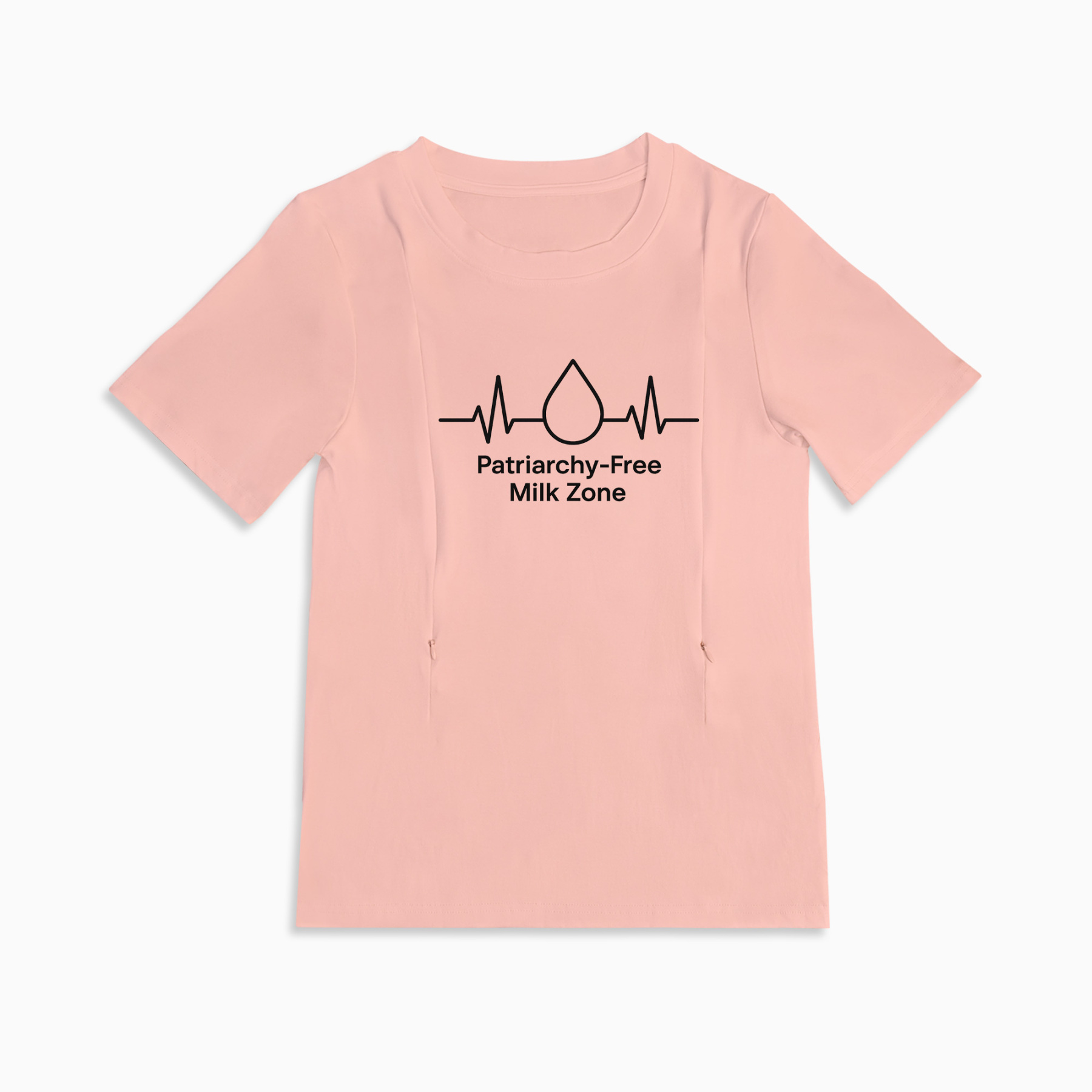 Side Zipper Breastfeeding Top | Patriarchy-Free Milk Zone | For New Moms