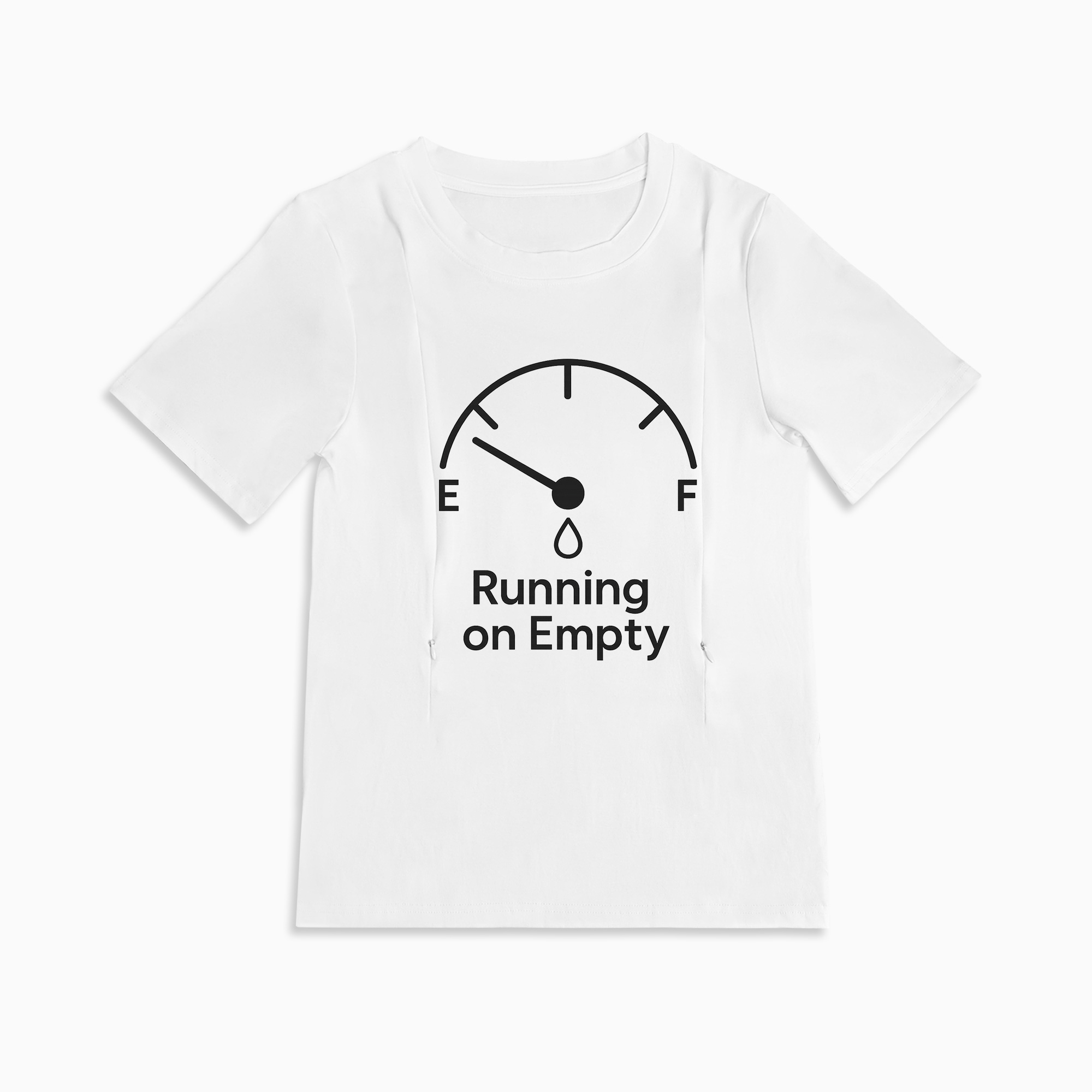 Funny Nursing T-Shirt with Zippers | "Straight Outta Milk Supply" Slogan