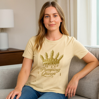Pumping Queen Nursing T-Shirt | Side Zipper Pumping & B | brand