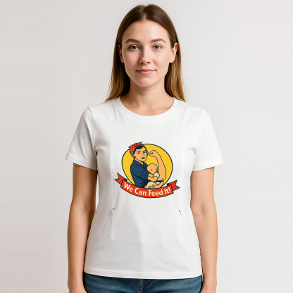 Feminist Milk Machine Nursing Tee | Side Zipper Access  | brand