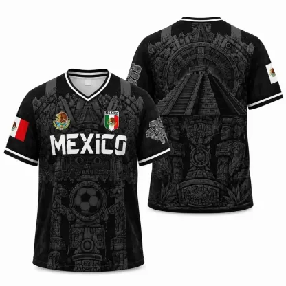 Mexico Aztec Blackout Jersey 2026 — Limited Edition El Tri Fan Shirt