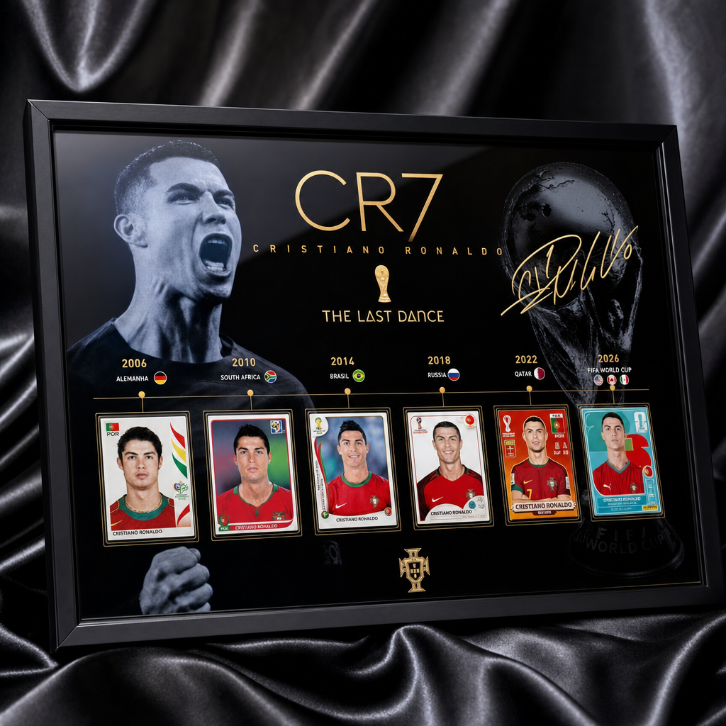 CR7 "The Last Dance 2026" World Cup Sticker Premium Display Frame