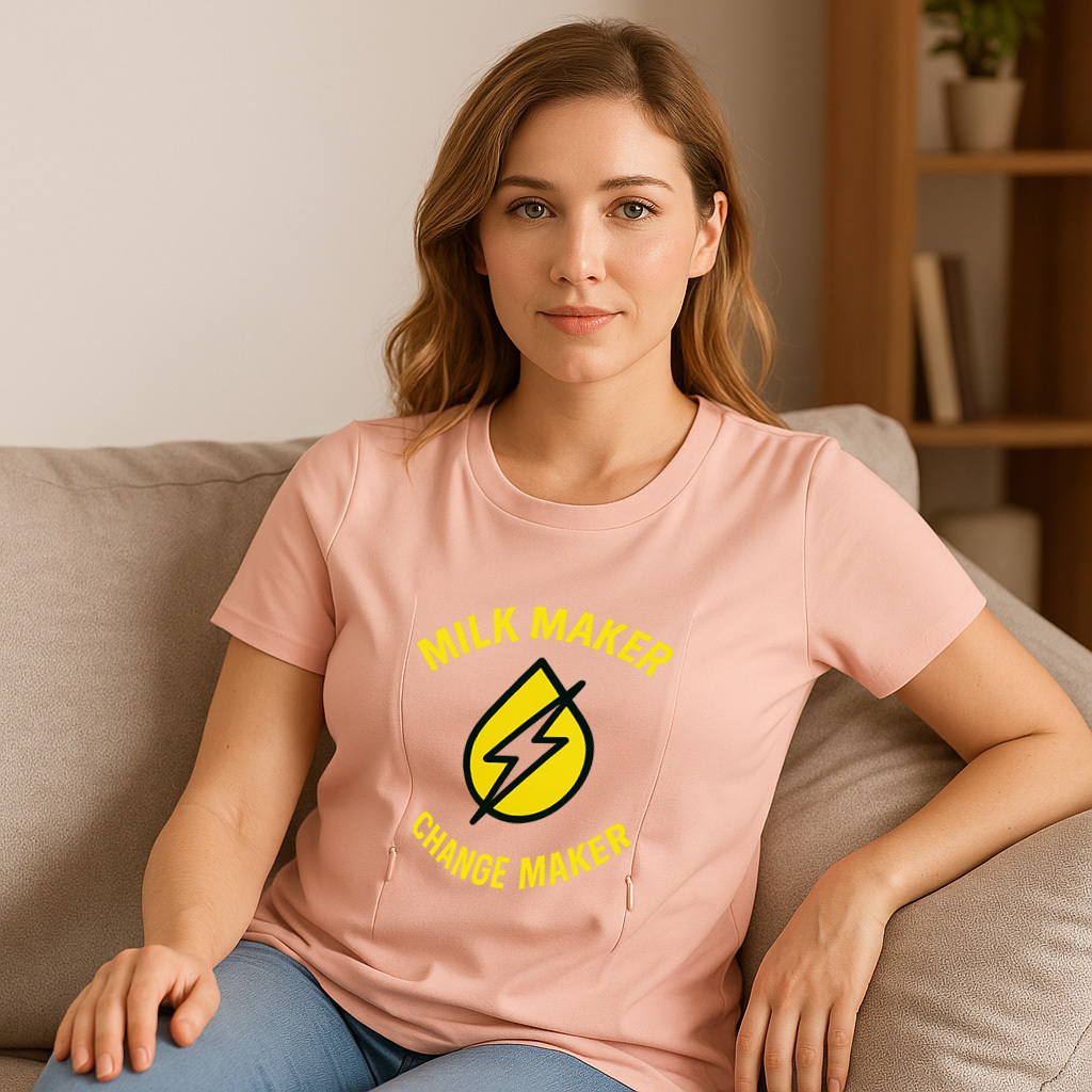 Milk Maker & Change Maker Nursing Tee | Easy Side Zippe | brand