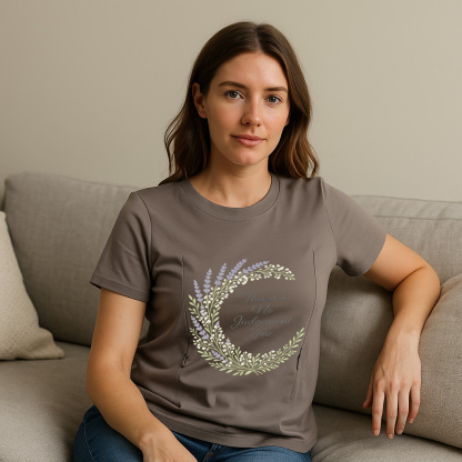 "No Judgement Zone" Nursing Tee | Side Zipper Breastfee | brand