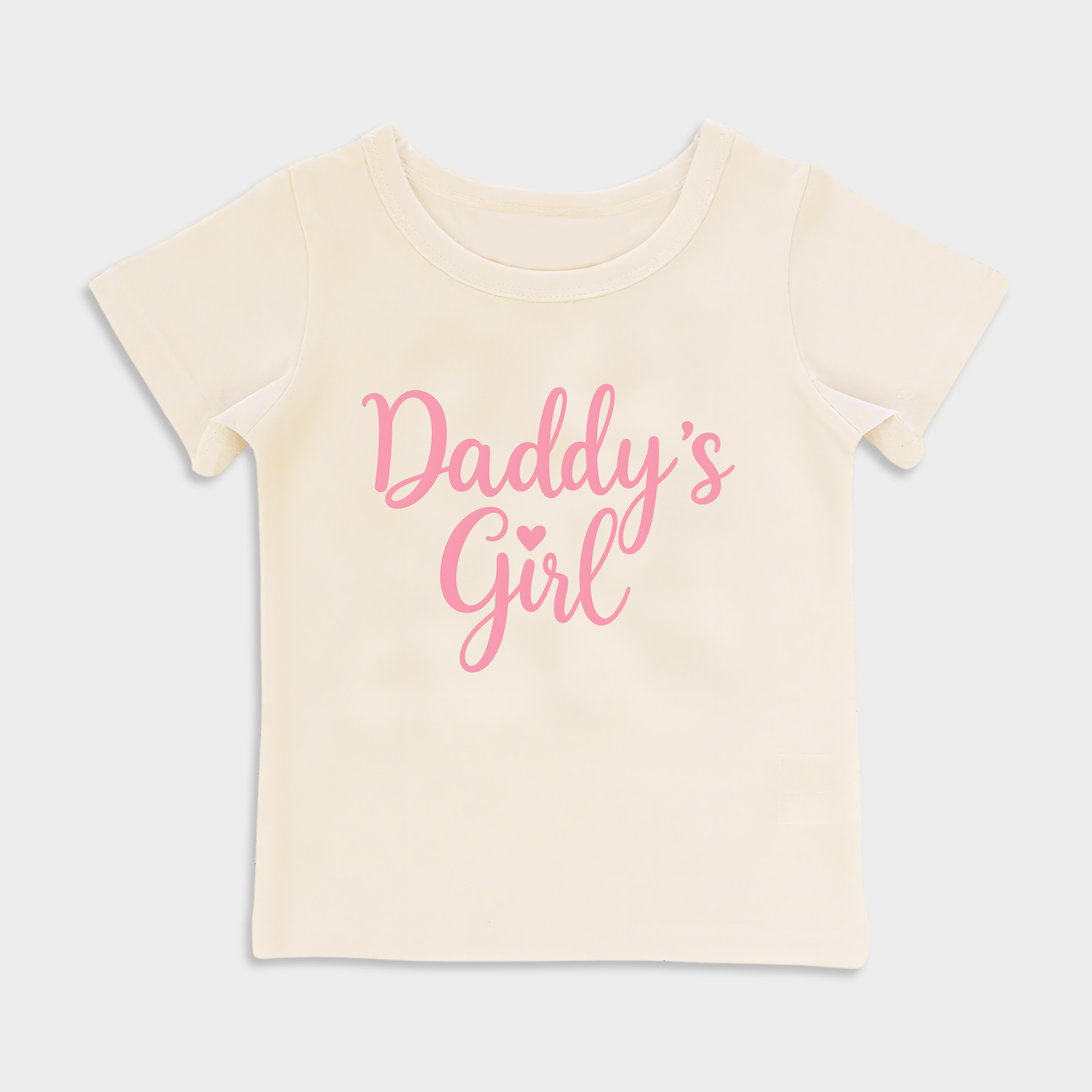 baby shirt - daddys girl kids t shirt toddler top beige in beige