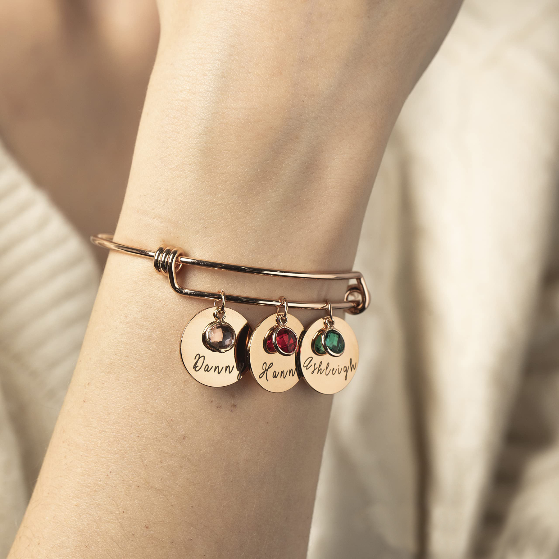 Personalized Mother's Day Gift Custom Birthstone Bracelet