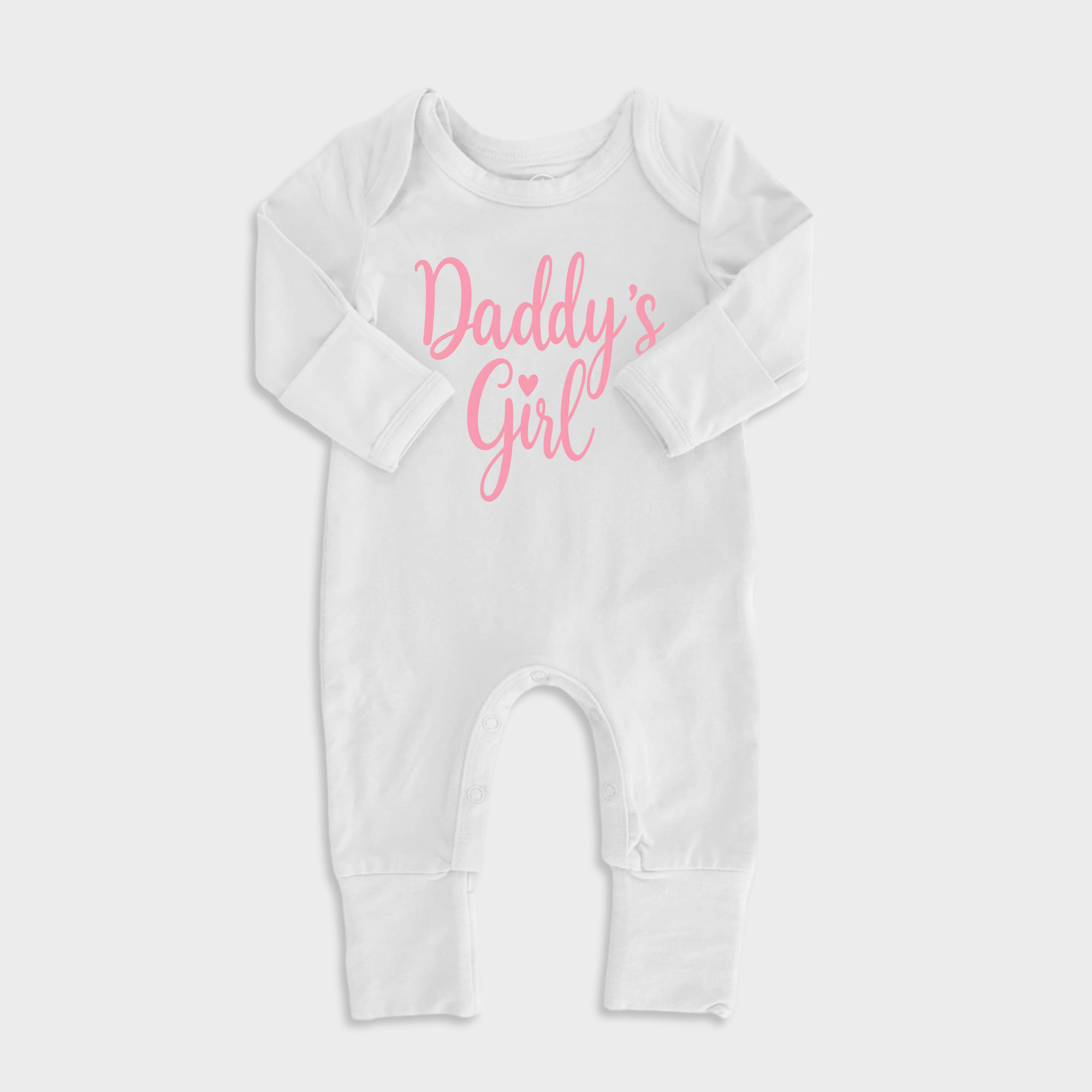 Daddys Girl Baby Full Length Snap Rompers