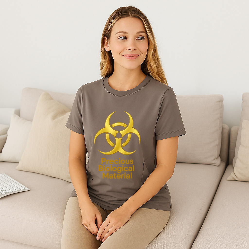 Liquid Gold Inside Nursing Tee | Side Zipper for Easy B | brand