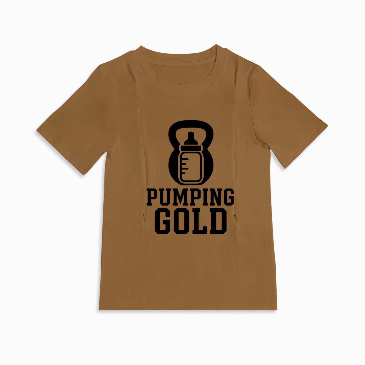 Totkeeps Pump Like a Mother Tee | Zipper Nursing & Pumping Shirt