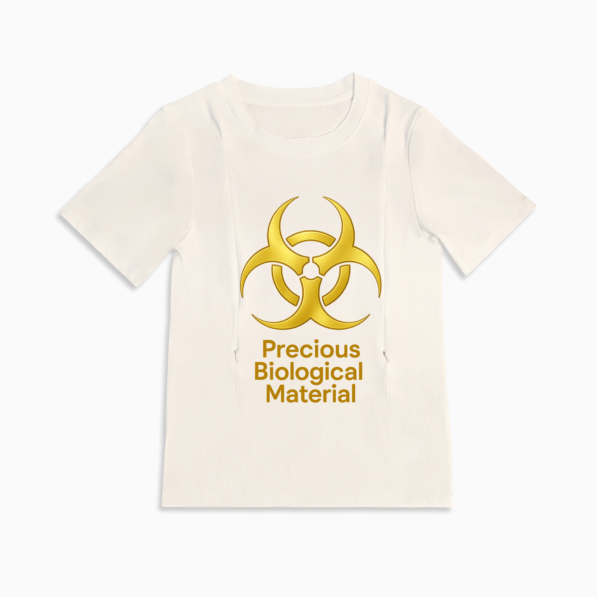 Liquid Gold Inside Nursing Tee | Side Zipper for Easy Breastfeeding Access