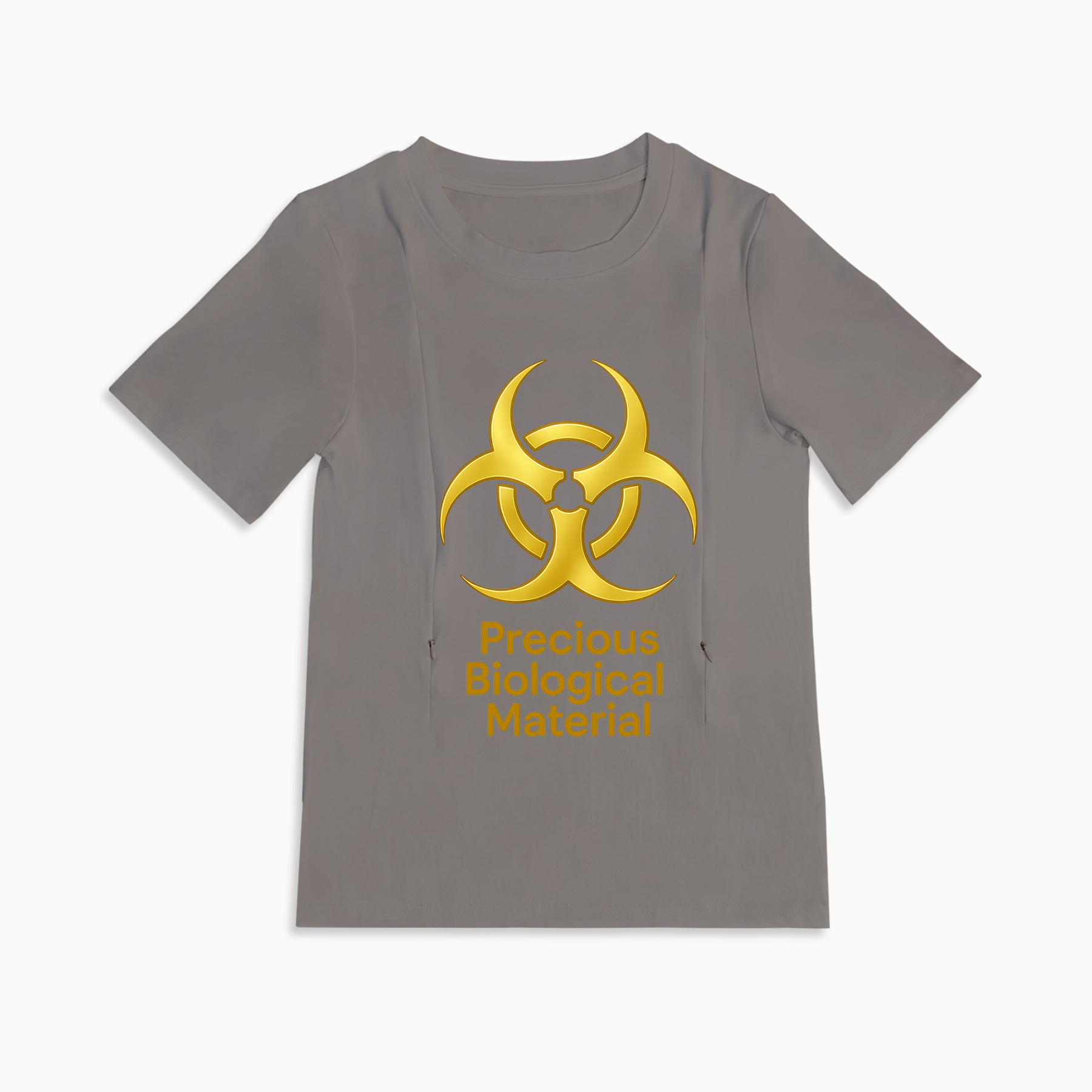 Liquid Gold Inside Nursing Tee | Side Zipper for Easy Breastfeeding Access