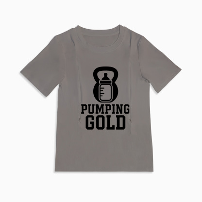 Totkeeps Pump Like a Mother Tee | Zipper Nursing & Pumping Shirt
