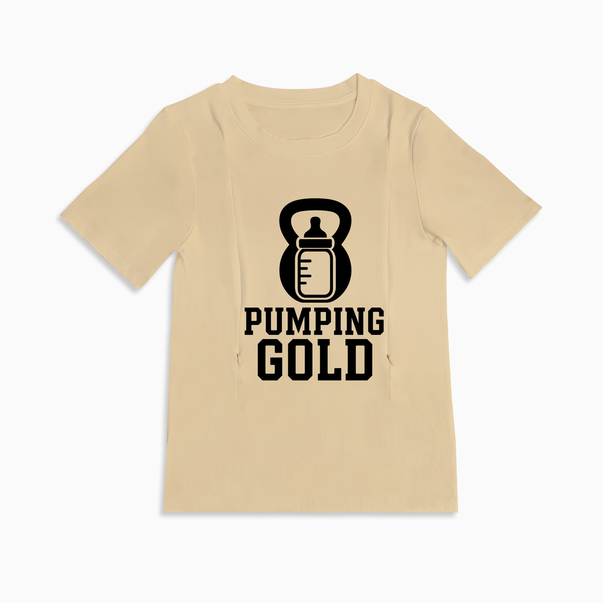 Totkeeps Pump Like a Mother Tee | Zipper Nursing & Pumping Shirt