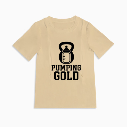 Totkeeps Pump Like a Mother Tee | Zipper Nursing & Pumping Shirt