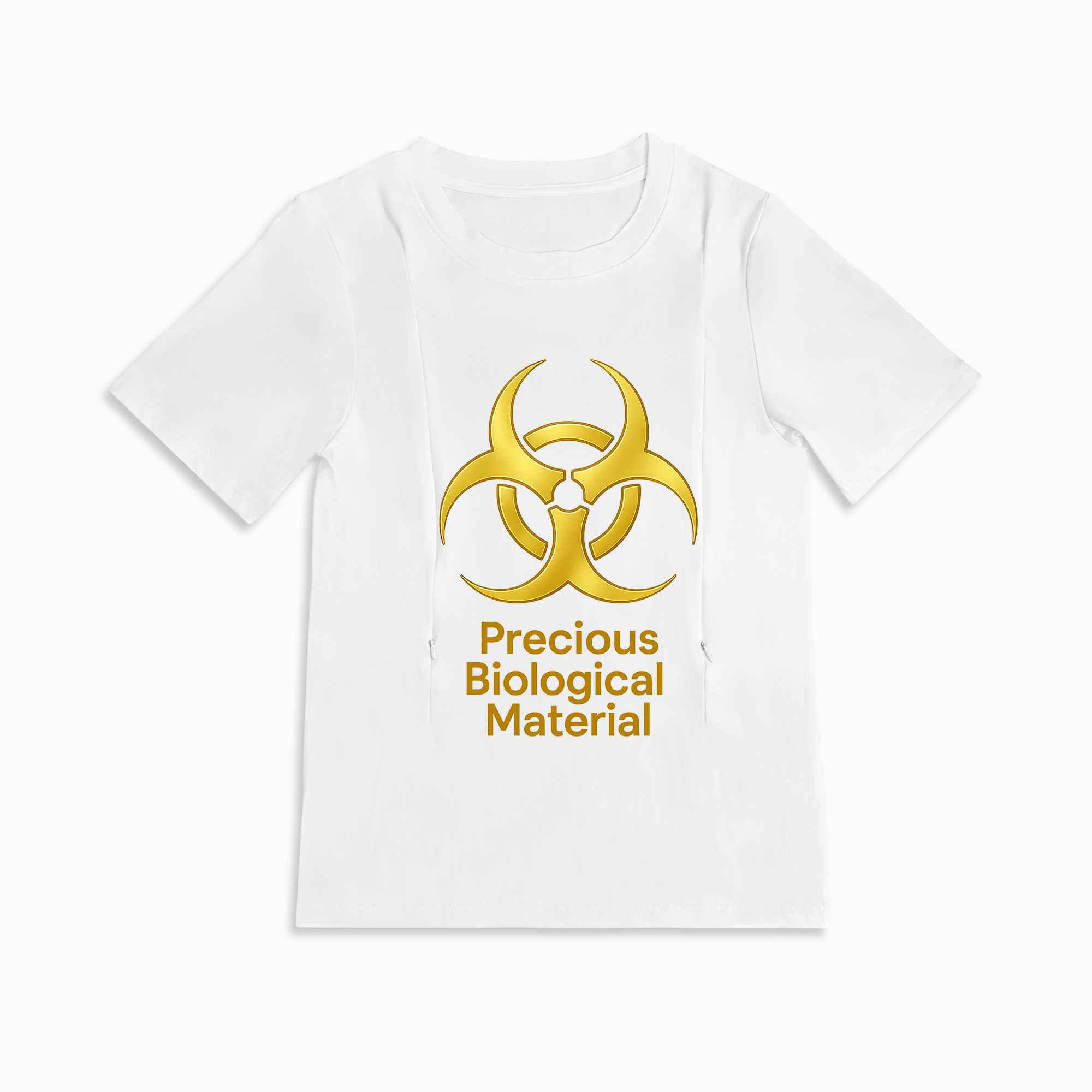 Liquid Gold Inside Nursing Tee | Side Zipper for Easy Breastfeeding Access