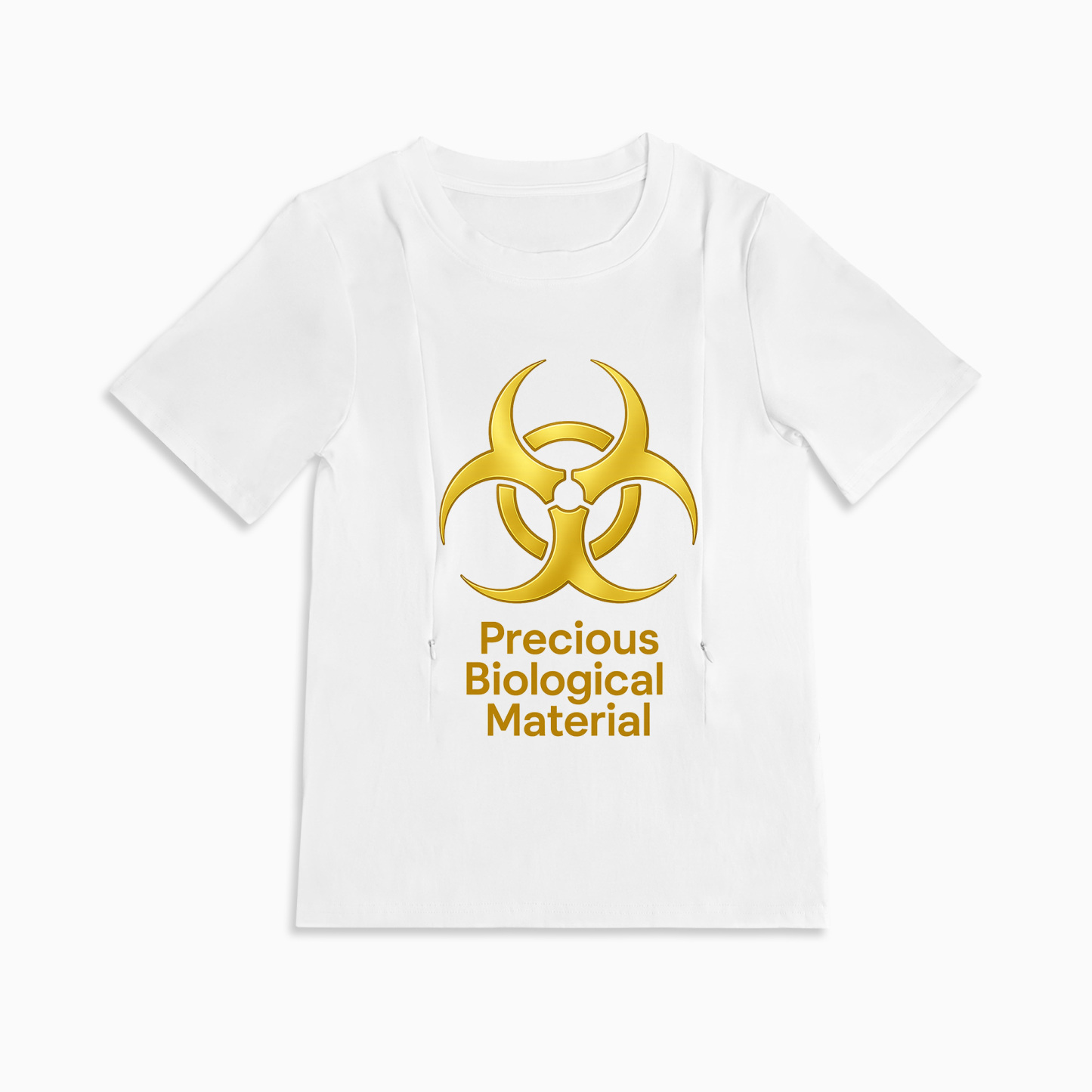 Liquid Gold Inside Nursing Tee | Side Zipper for Easy Breastfeeding Access