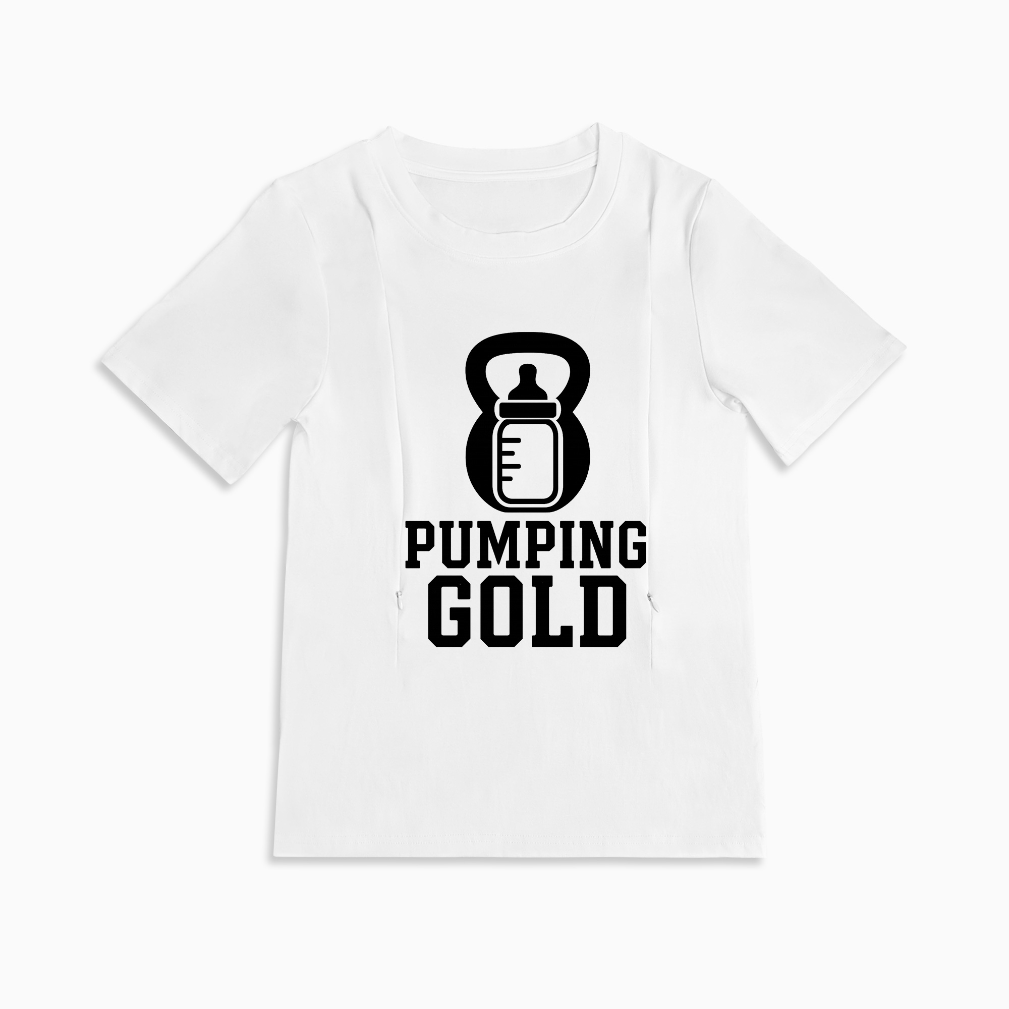Totkeeps Pump Like a Mother Tee | Zipper Nursing & Pumping Shirt