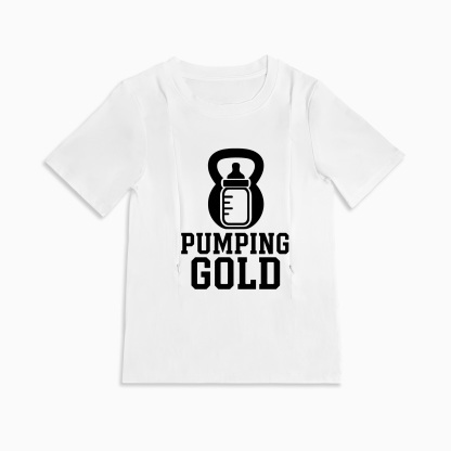 Totkeeps Pump Like a Mother Tee | Zipper Nursing & Pumping Shirt