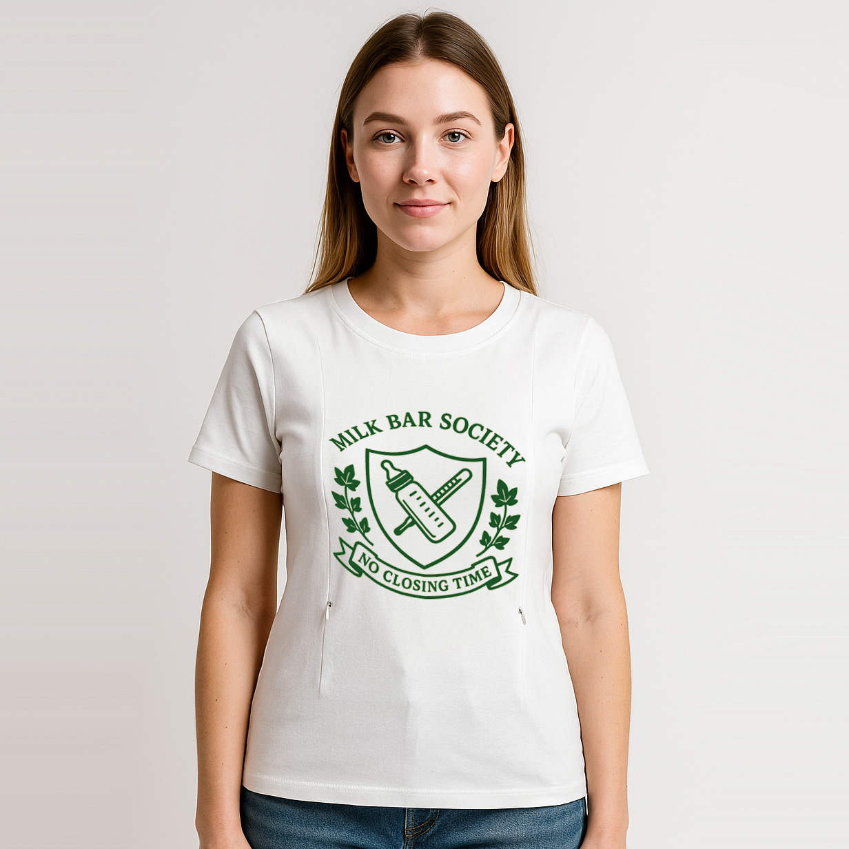 Easy Access Nursing Shirt | 24/7 Milk Bar Tee | totkeep | brand