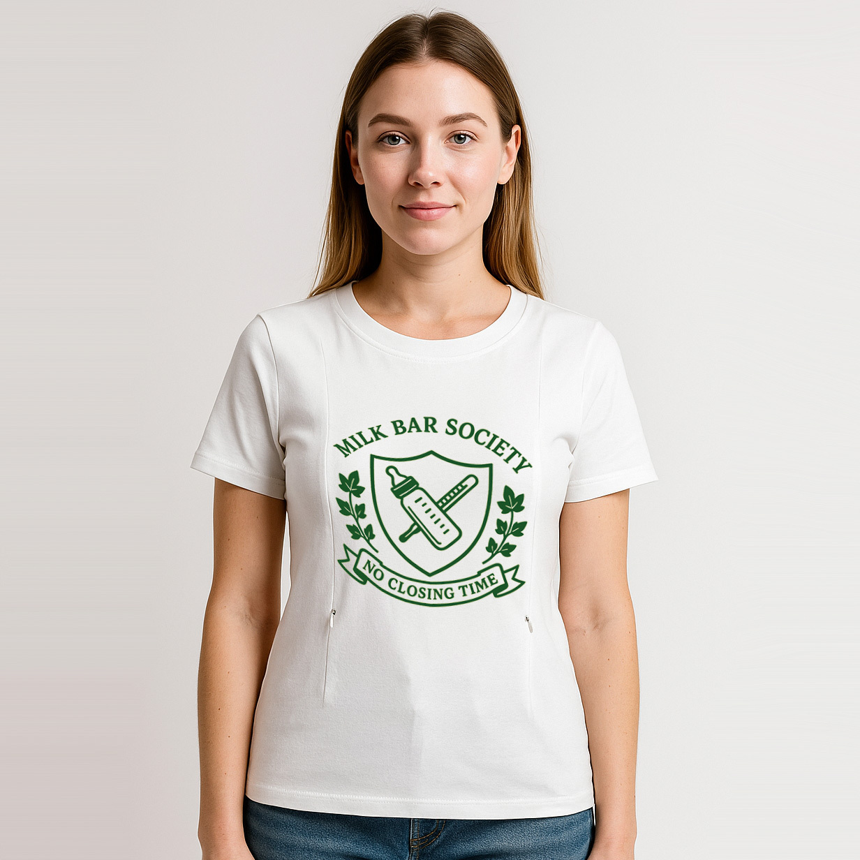 Easy Access Nursing Shirt | 24/7 Milk Bar Tee | totkeep | brand