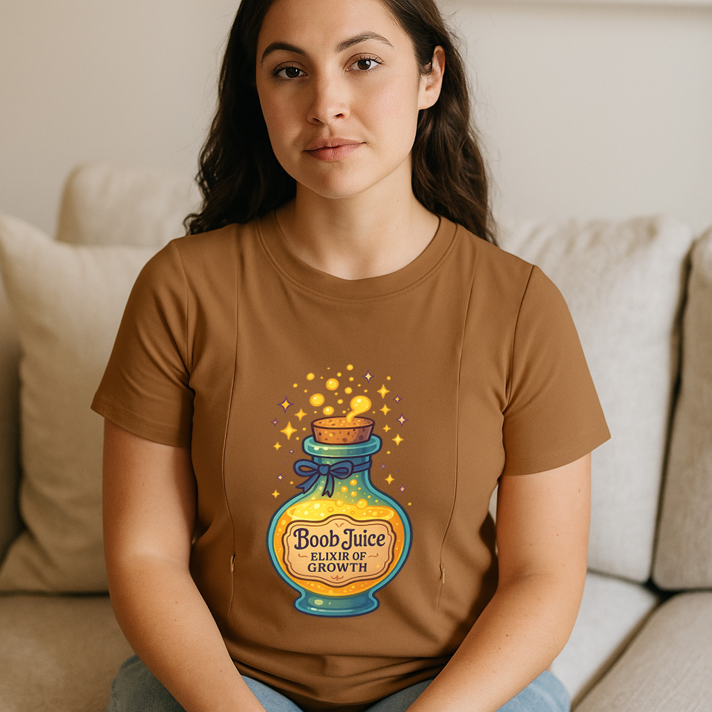 Easy Access Nursing Shirt | Boob Juice Dispenser | totk | brand