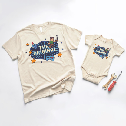 Father's Day Family Matching T-shirt-The Original And The Remix
