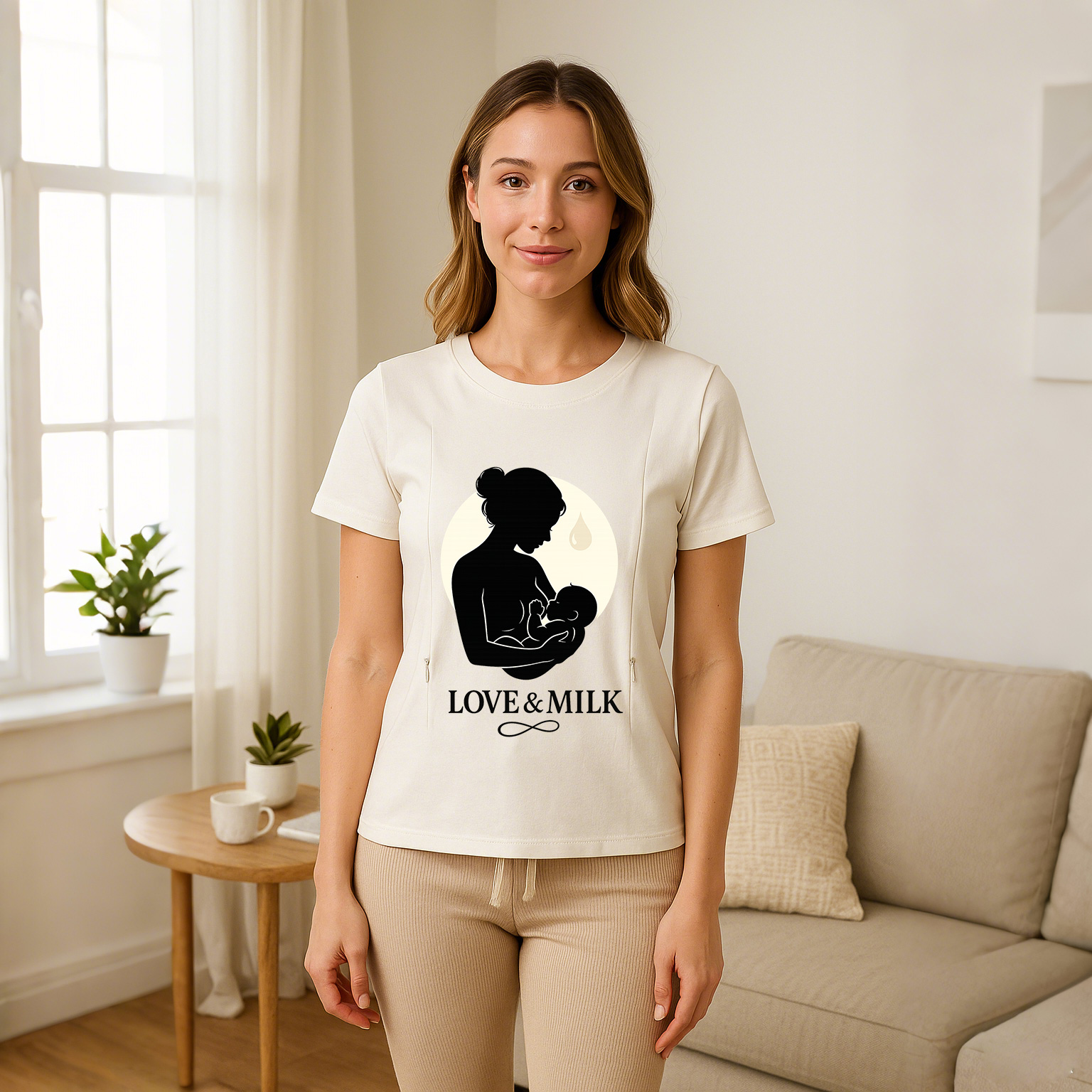 Side Zipper Nursing Top | Love & Milk Design | totkeeps | brand