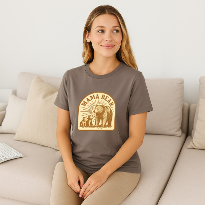 Cotton Mama Bear Nursing Shirt | Discreet Side Zip for  | brand