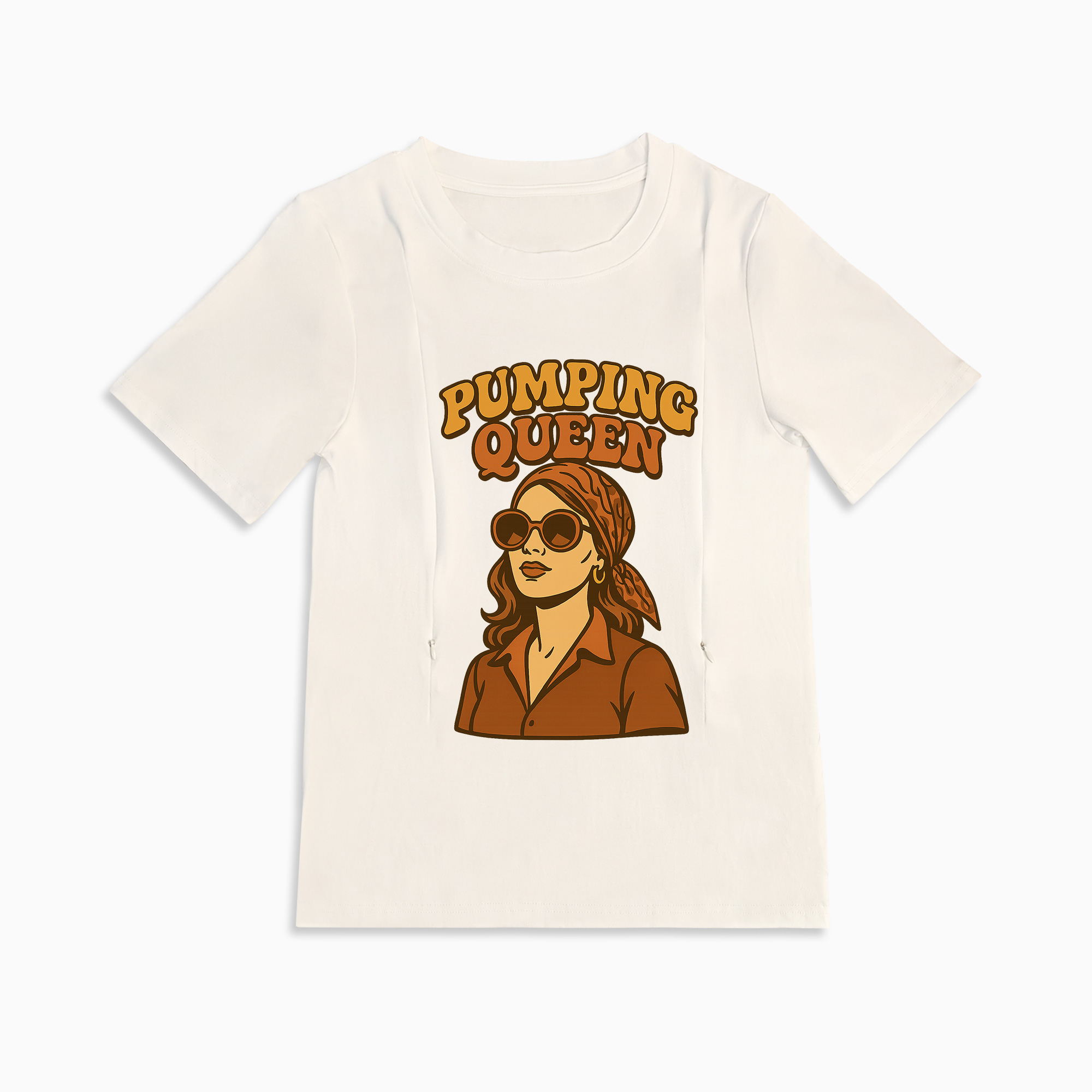 totkeeps Cotton Nursing Tee | Pumping Queen | Gift for New Moms