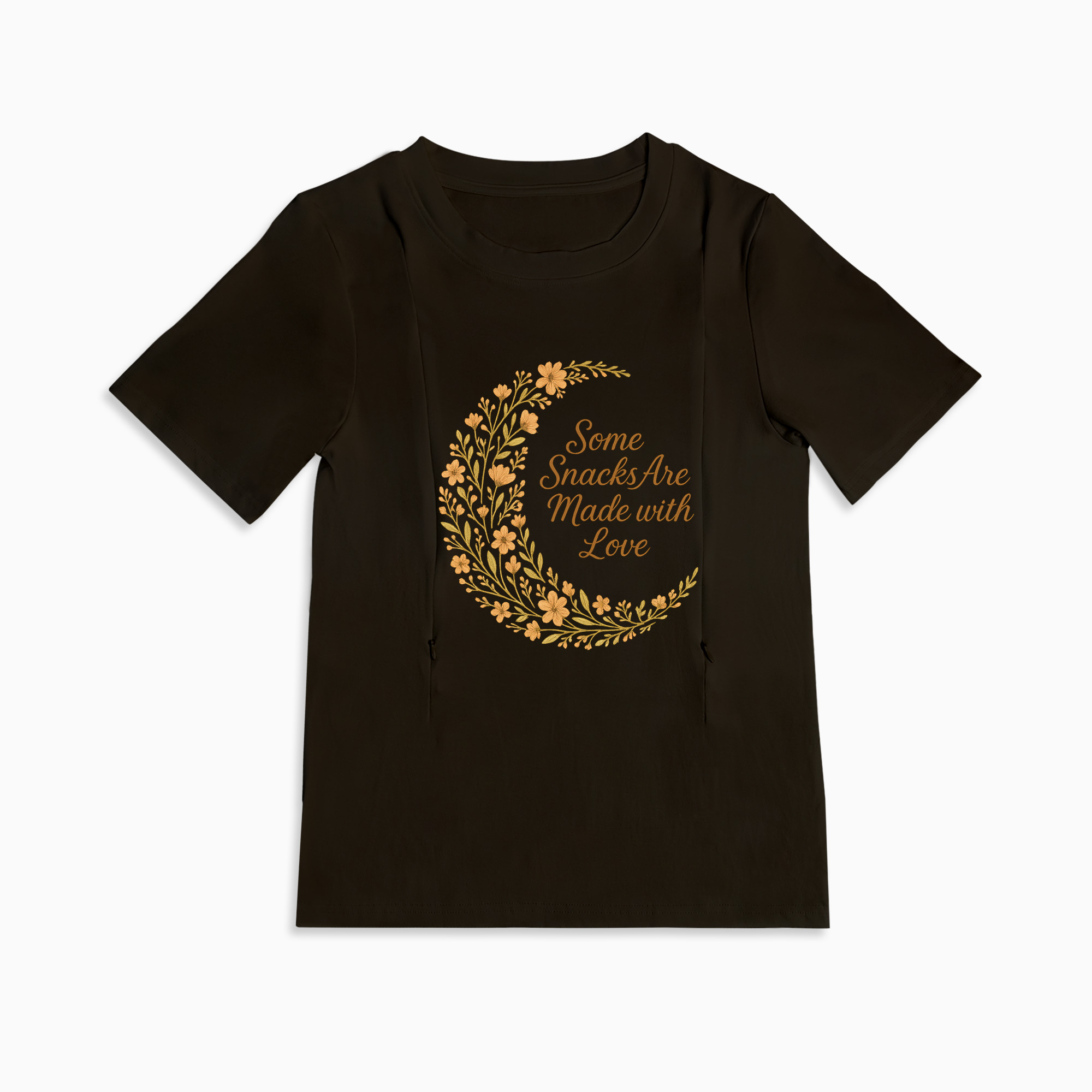 Cotton Nursing Top | Snacks Made with Love | Easy Zipper for Breastfeeding