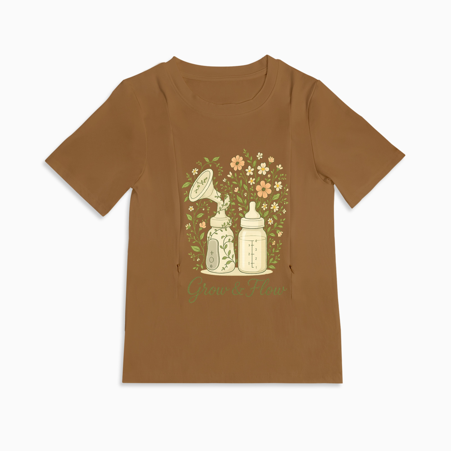 Totkeeps Nursing T-Shirt | Funny Pumping Slogan | Discreet Zippers