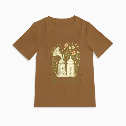 Totkeeps Nursing T-Shirt | Funny Pumping Slogan | Discreet Zippers