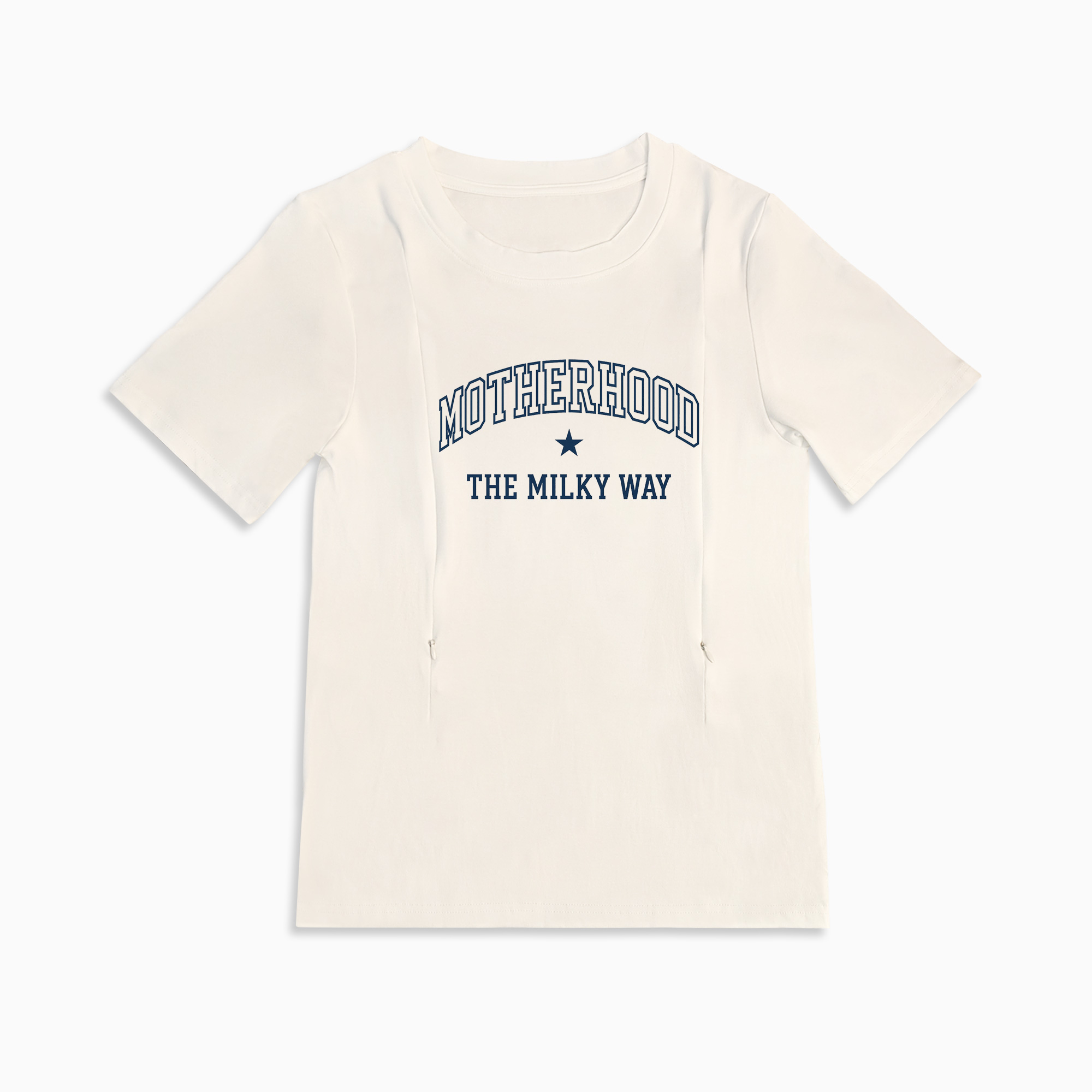 Breastfeeding T-Shirt for New Moms | "The Milky Way" | Side Zip