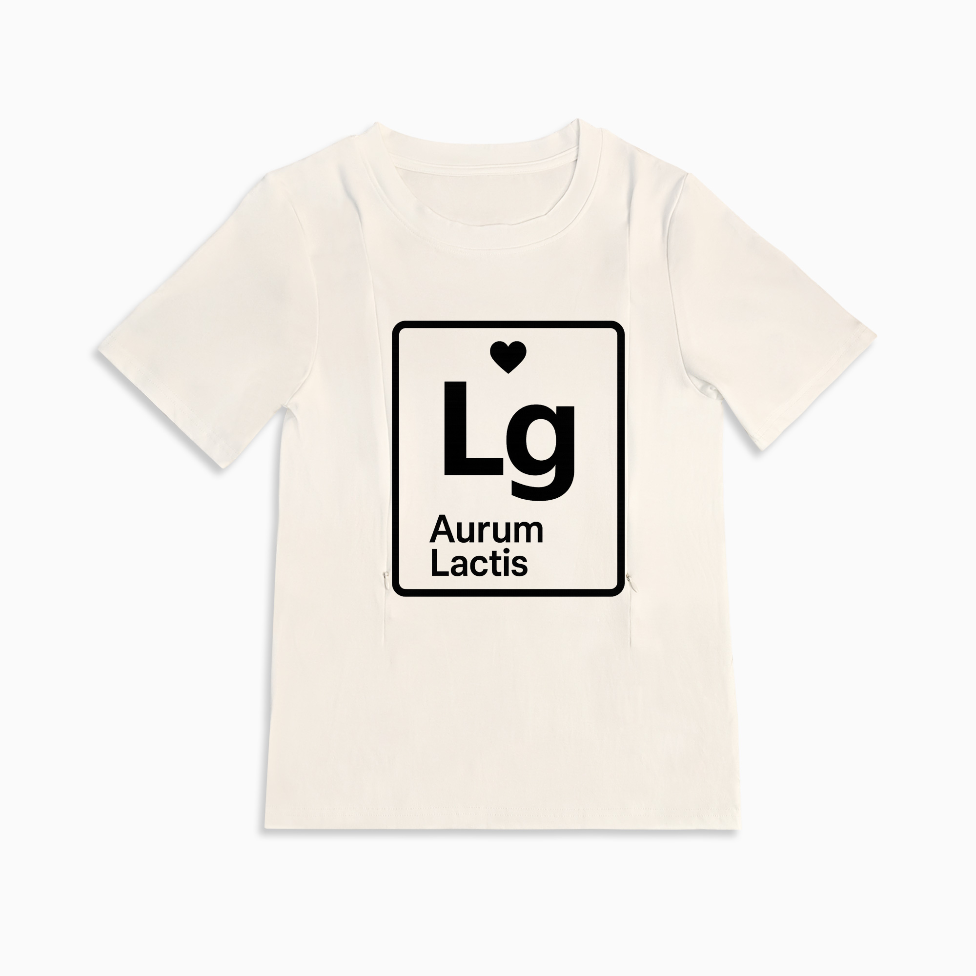 Side Zip Nursing Top for Moms | Liquid Gold Inside Slogan Tee by totkeeps
