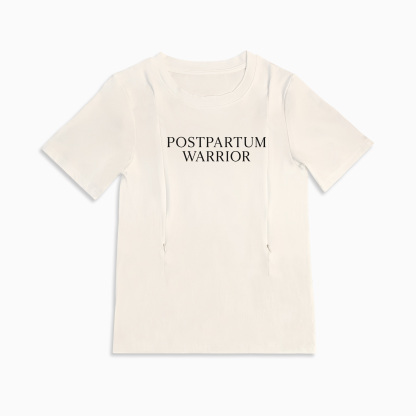 New Mom Gift | Postpartum Warrior Zipper Breastfeeding Top