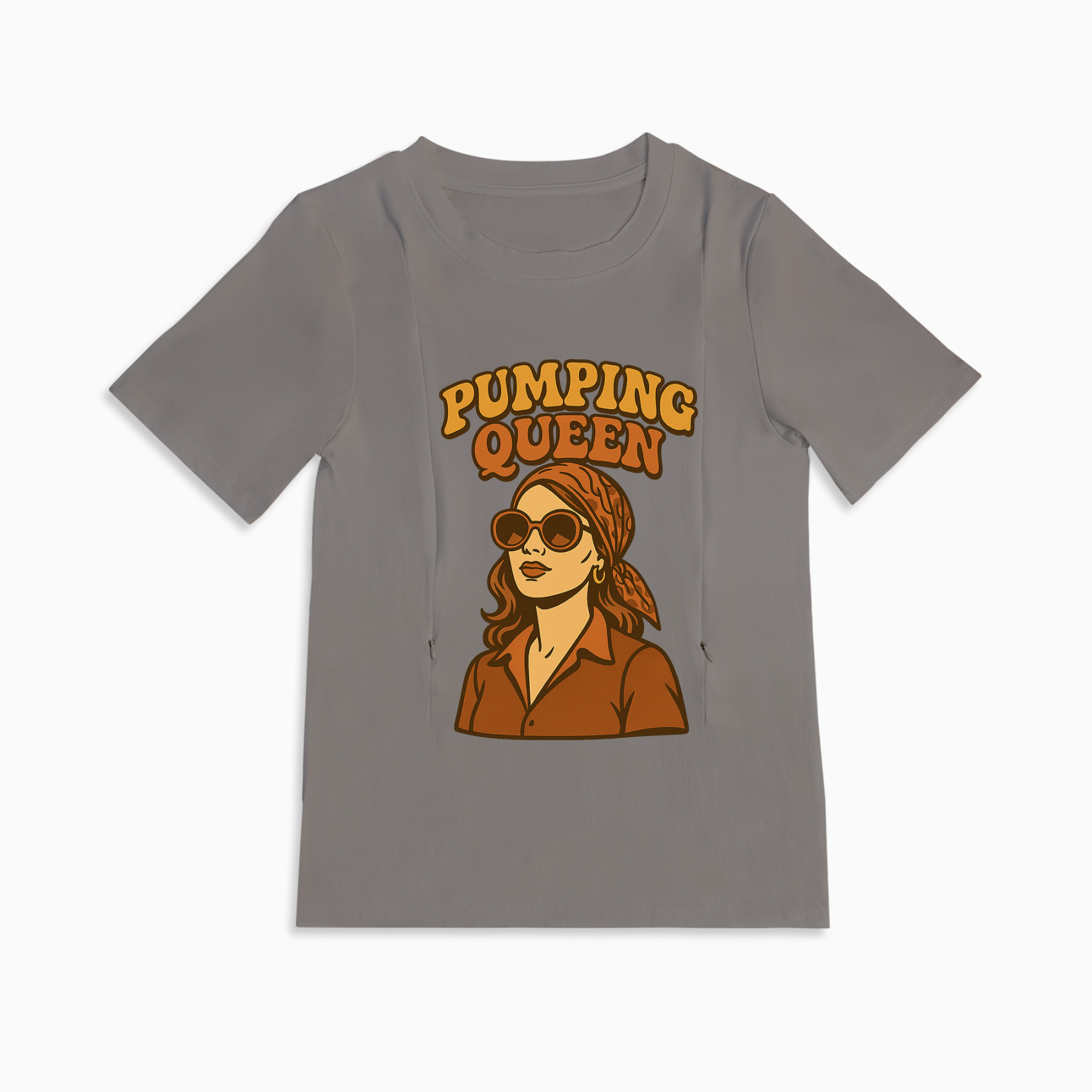 totkeeps Cotton Nursing Tee | Pumping Queen | Gift for New Moms