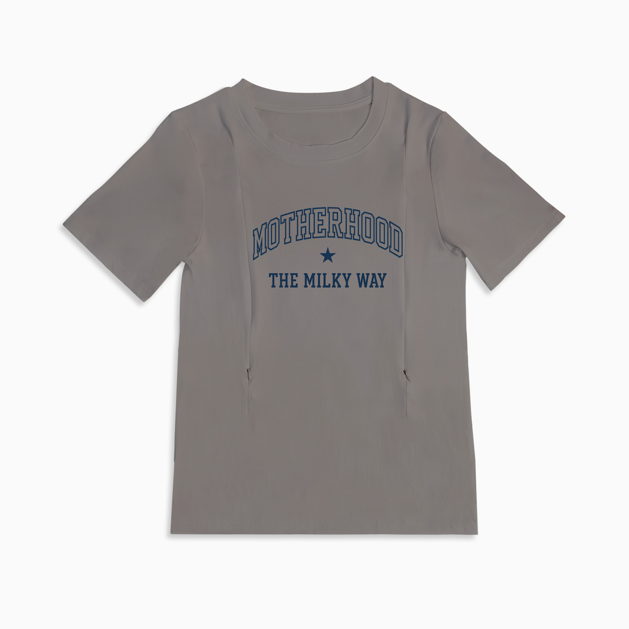Breastfeeding T-Shirt for New Moms | "The Milky Way" | Side Zip