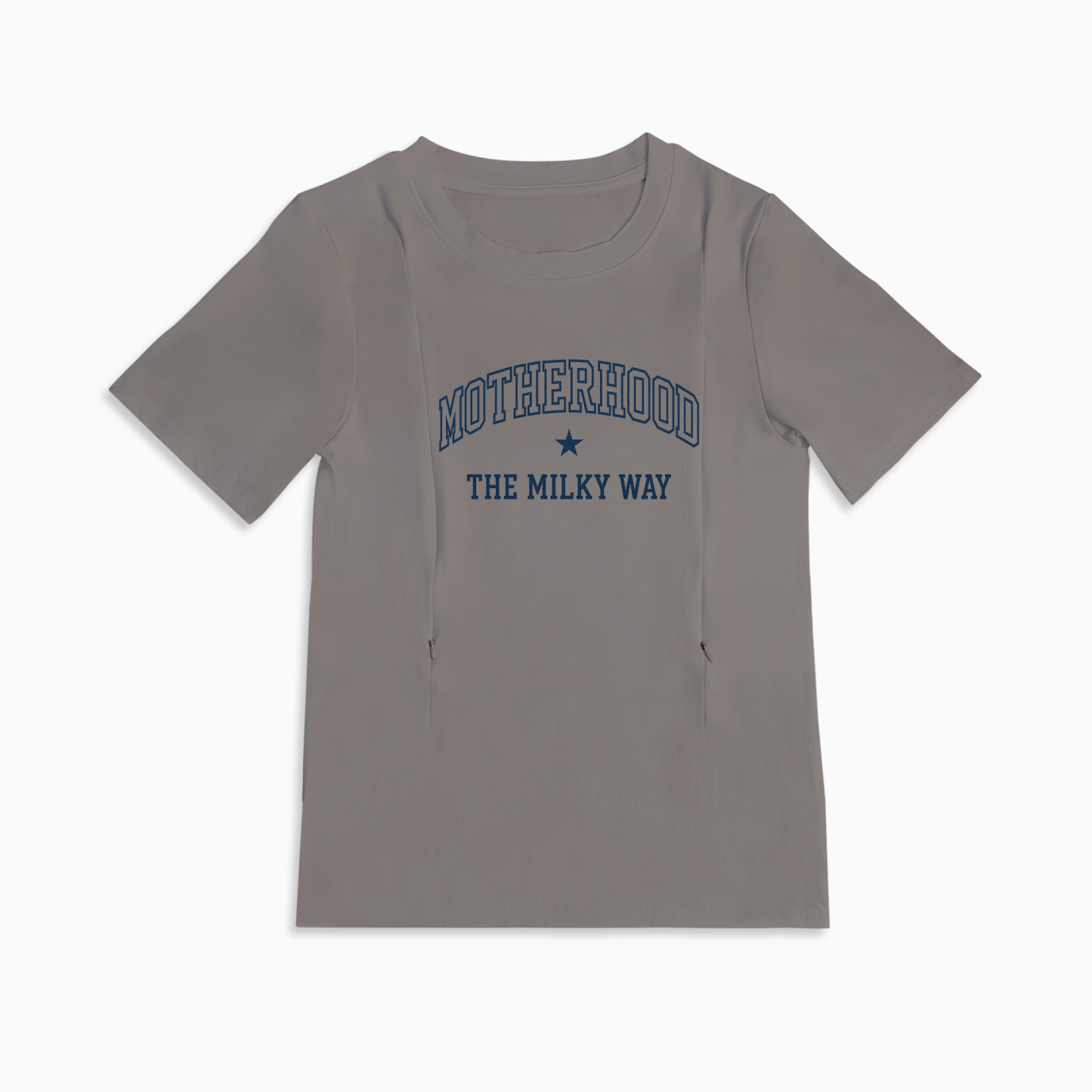 Breastfeeding T-Shirt for New Moms | "The Milky Way" | Side Zip