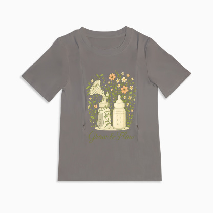 Totkeeps Nursing T-Shirt | Funny Pumping Slogan | Discreet Zippers