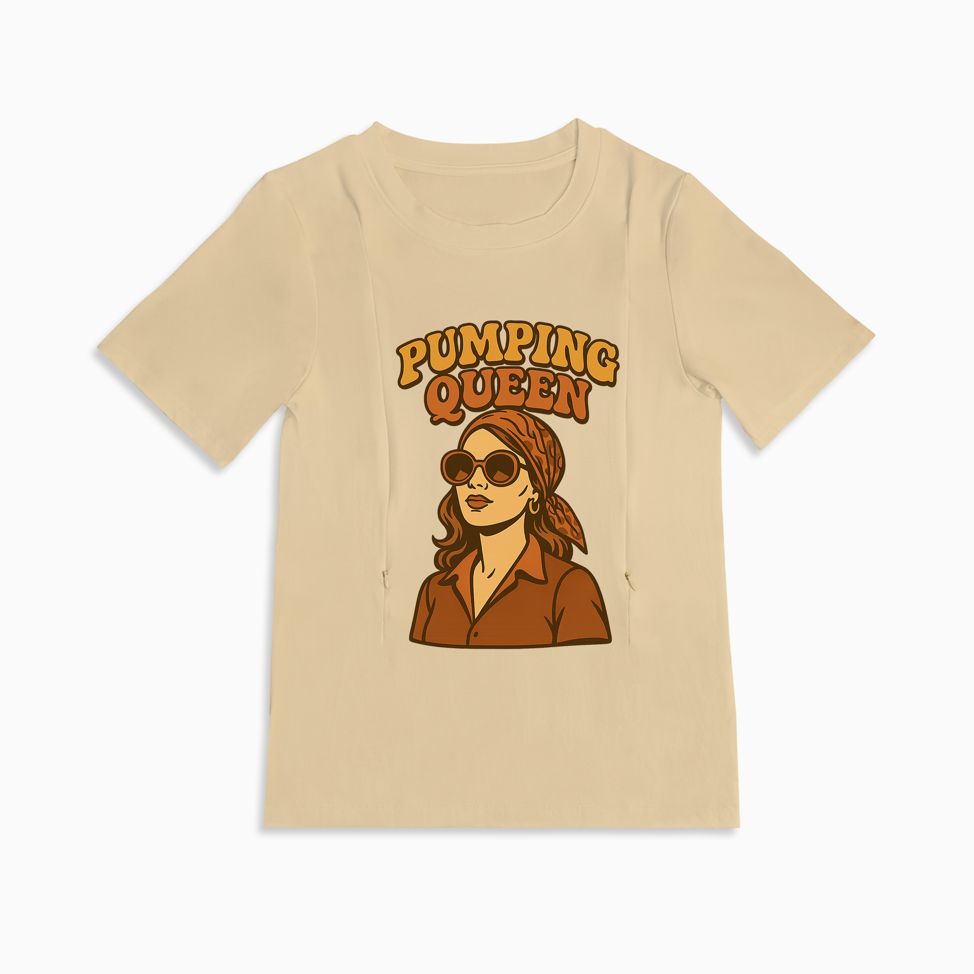 totkeeps Cotton Nursing Tee | Pumping Queen | Gift for New Moms