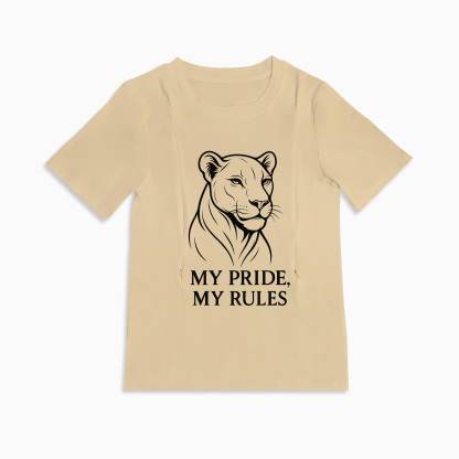 Breastfeeding T-Shirt for New Moms | "My Baby My Rules" | Side Zip