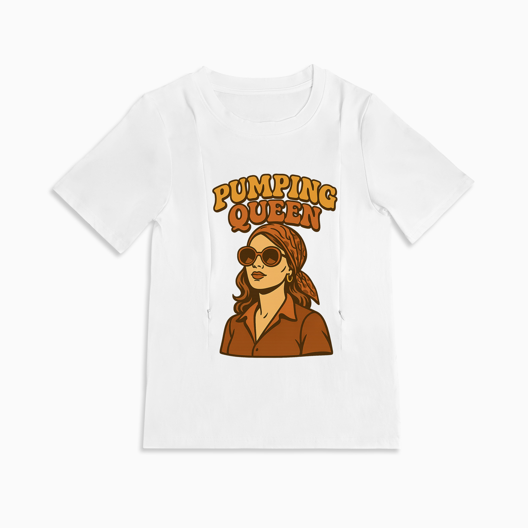 totkeeps Cotton Nursing Tee | Pumping Queen | Gift for New Moms