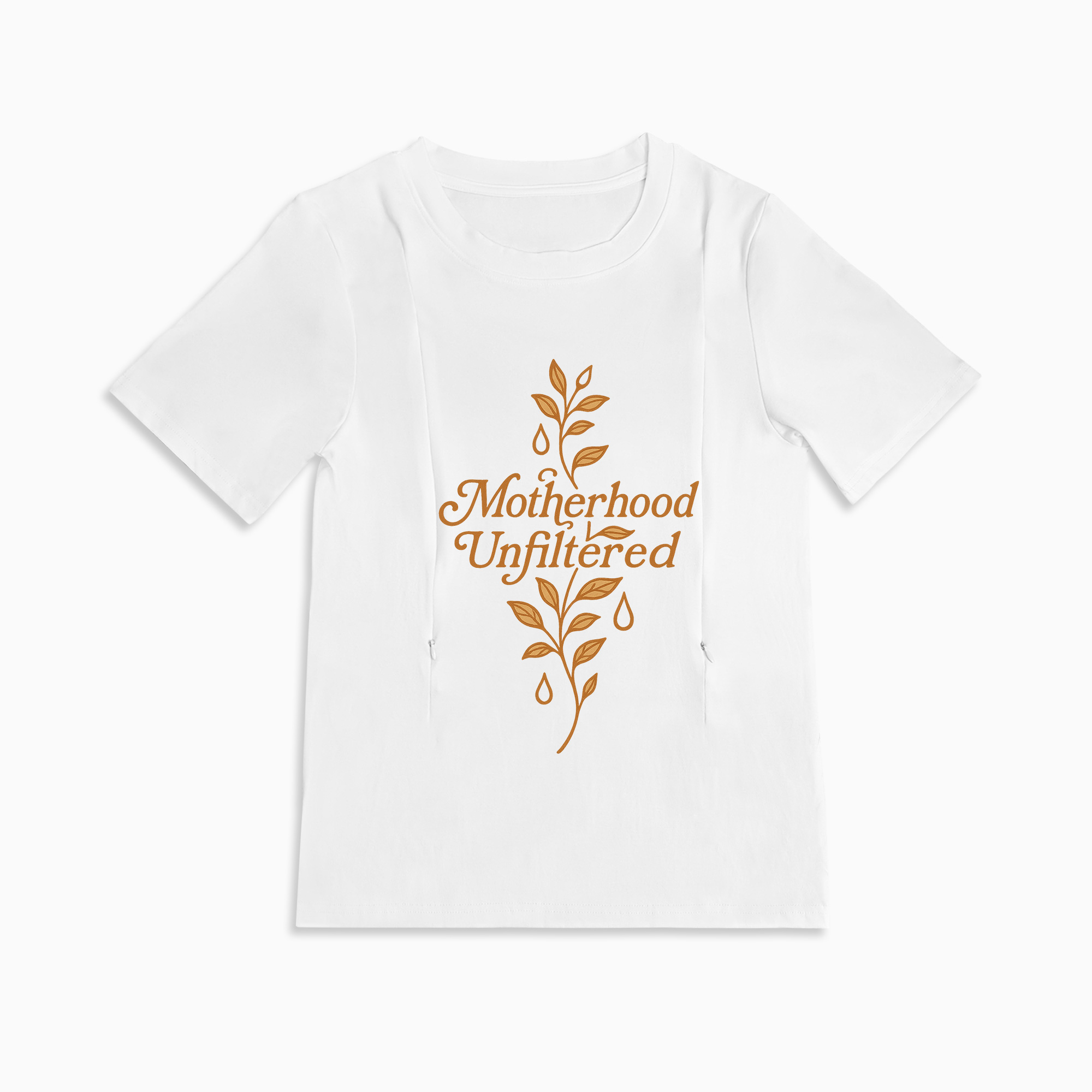 Funny Mom Gift | Motherhood Unfiltered Zipper Breastfeeding Top