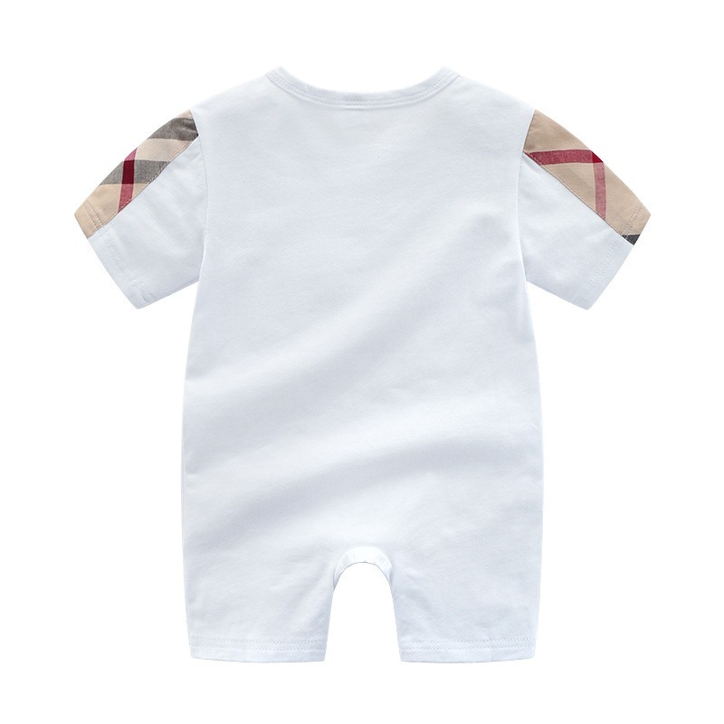 Baby Boy Summer Cotton Short-Sleeve Jumpsuits