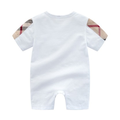 Baby Boy Summer Cotton Short-Sleeve Jumpsuits