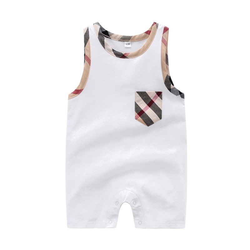 Baby Boy Cotton Sleeveless Jumpsuits