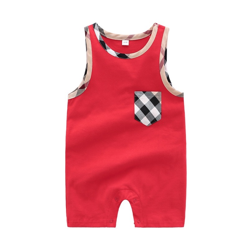 Baby Boy Cotton Sleeveless Jumpsuits