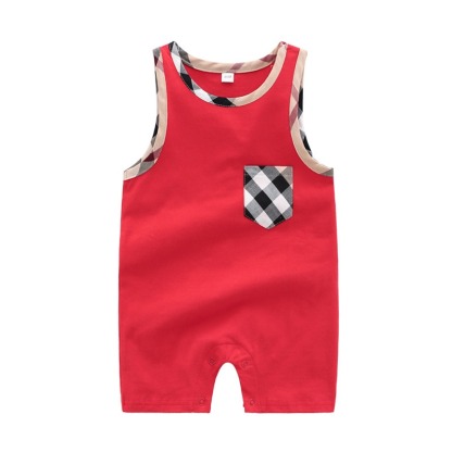 Baby Boy Cotton Sleeveless Jumpsuits