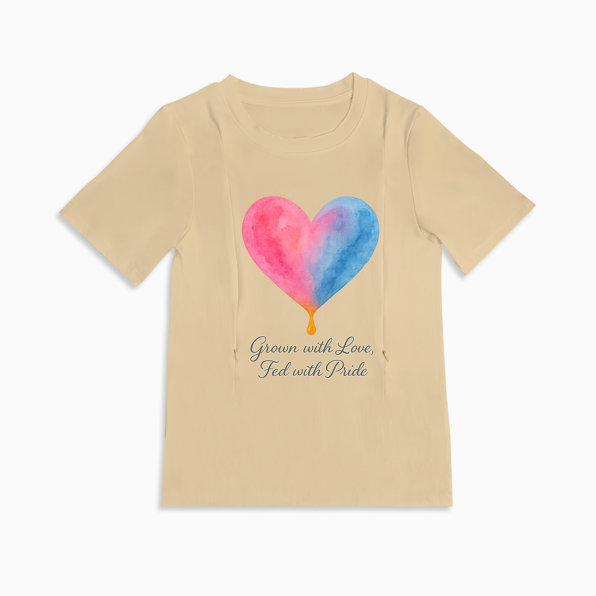 Totkeeps "Fed with Pride" Nursing Shirt | Soft Cotton & Discreet Zips