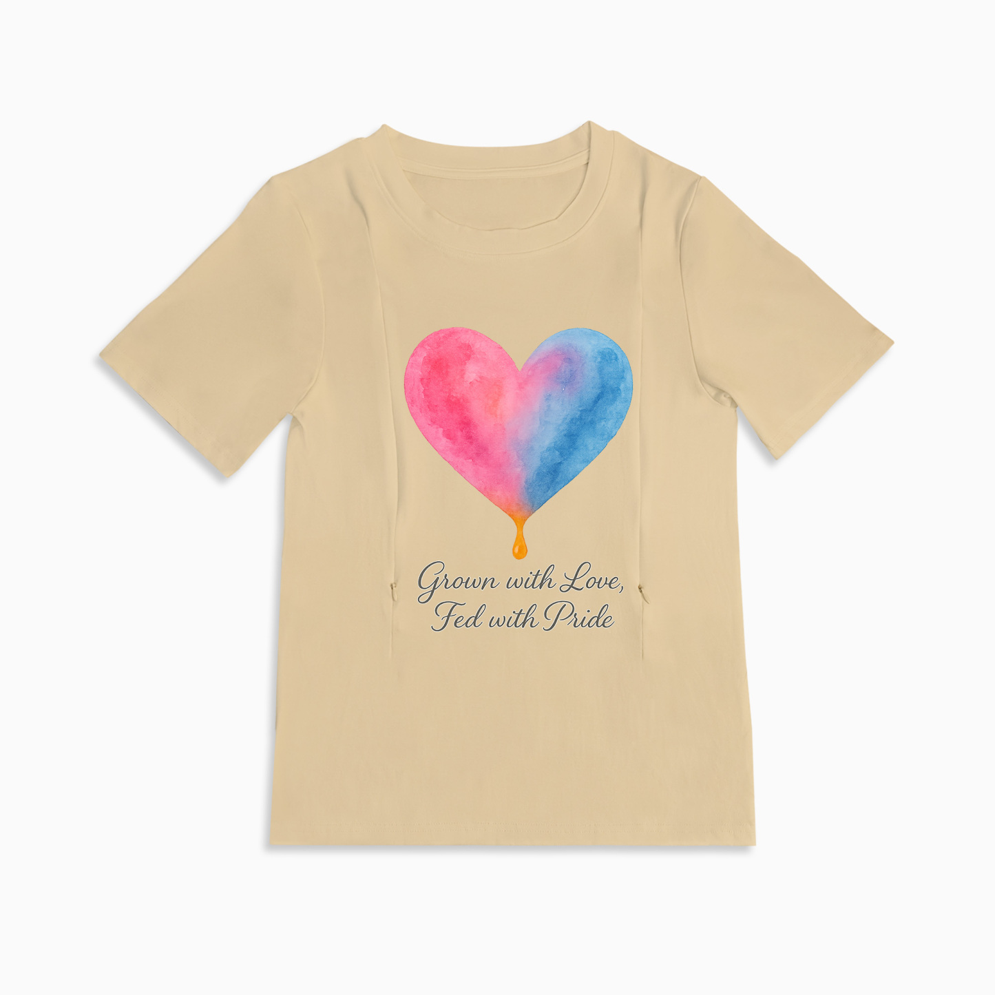 Totkeeps "Fed with Pride" Nursing Shirt | Soft Cotton & Discreet Zips